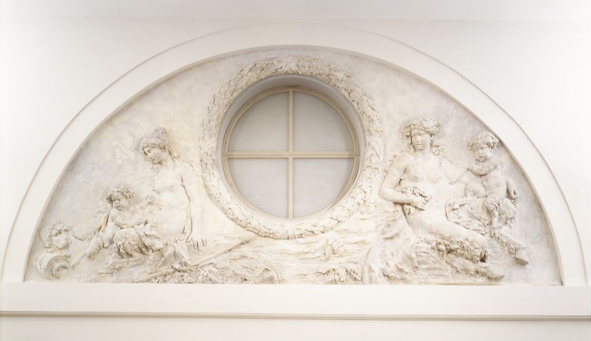 Satyresses and satyr children, Clodion (Claude Michel)  French, Stucco, French, Paris