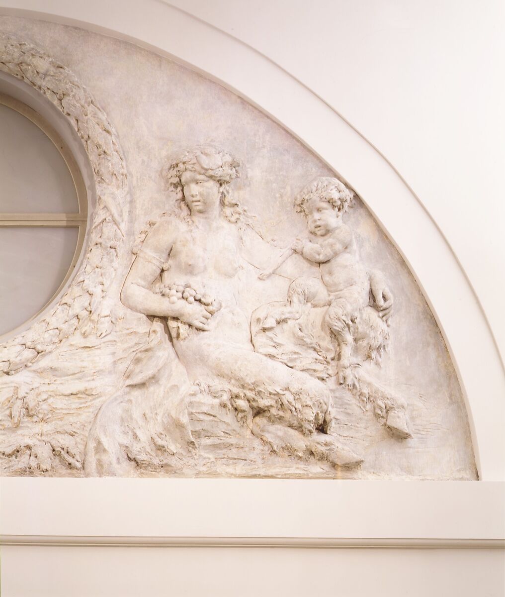 Satyresses and satyr children, Clodion (Claude Michel) (French, Nancy 1738–1814 Paris), Stucco, French, Paris
