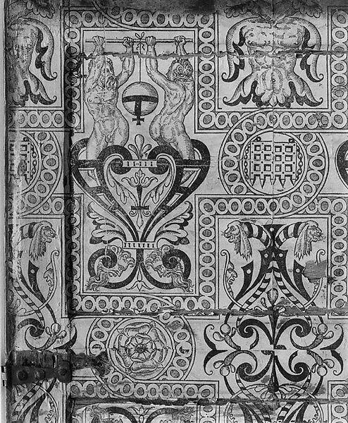 Bible Box, Oak, iron, paper