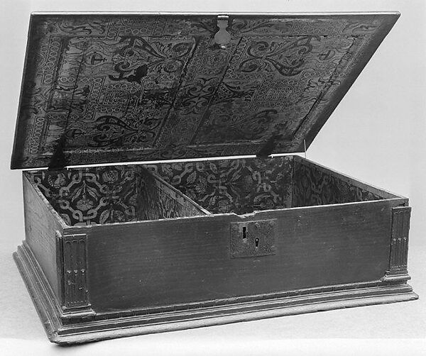 Bible Box, Oak, iron, paper