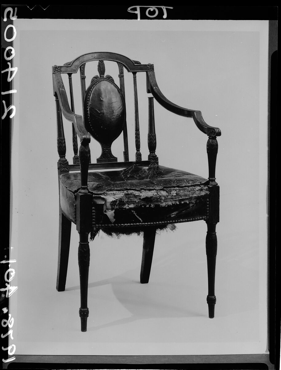 Armchair, Mahogany, ash, American 