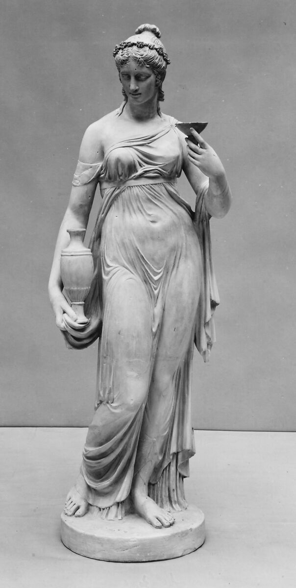 Nymph, Possibly by Polly (French, active ca. 1800), Plaster, French 