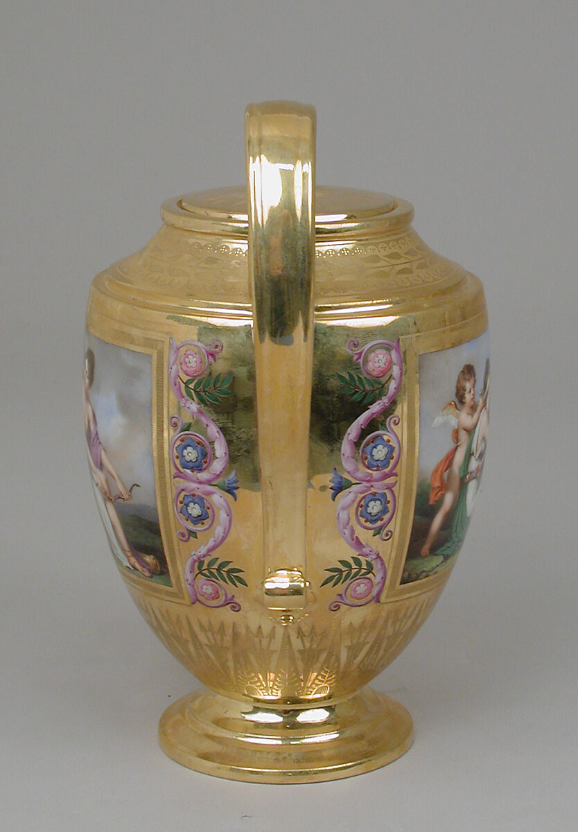 Teapot (théière Asselin), part of Breakfast Service (déjeuner), Sèvres Manufactory (French, 1740–present), Hard-paste porcelain, French, Sèvres