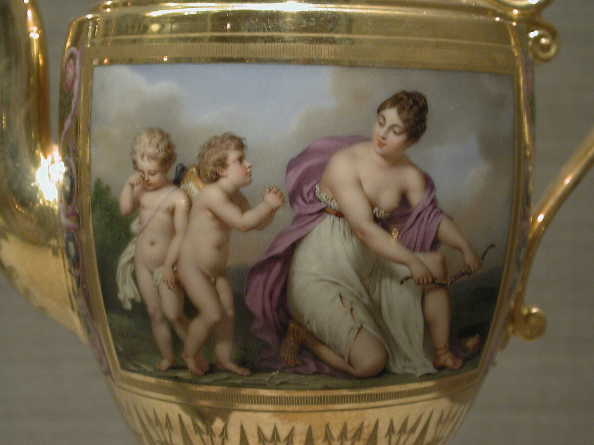 Teapot (théière Asselin), part of Breakfast Service (déjeuner), Sèvres Manufactory (French, 1740–present), Hard-paste porcelain, French, Sèvres