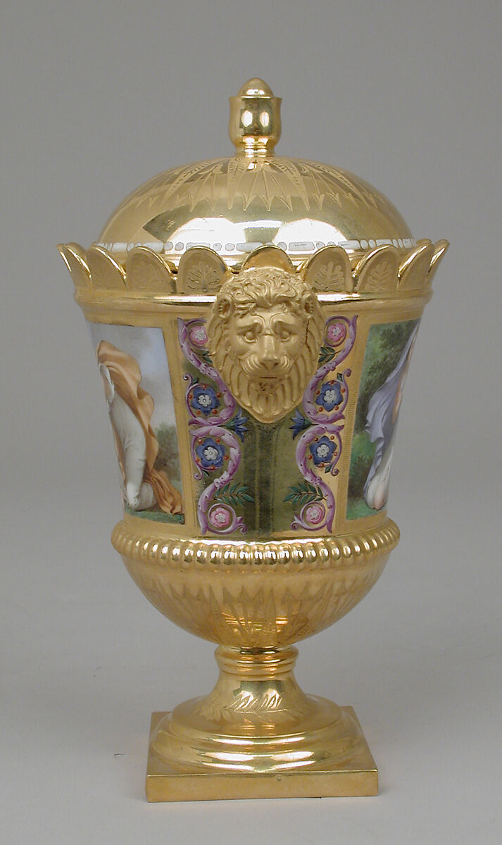 Sugar bowl with cover, part of Breakfast Service (déjeuner), Sèvres Manufactory (French, 1740–present), Hard-paste porcelain, French, Sèvres