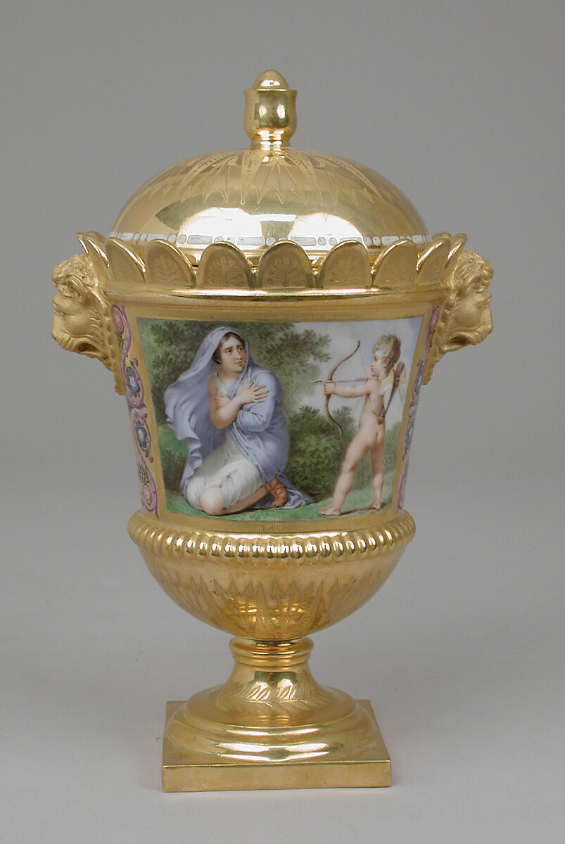 Sugar bowl with cover, part of Breakfast Service (déjeuner), Sèvres Manufactory (French, 1740–present), Hard-paste porcelain, French, Sèvres