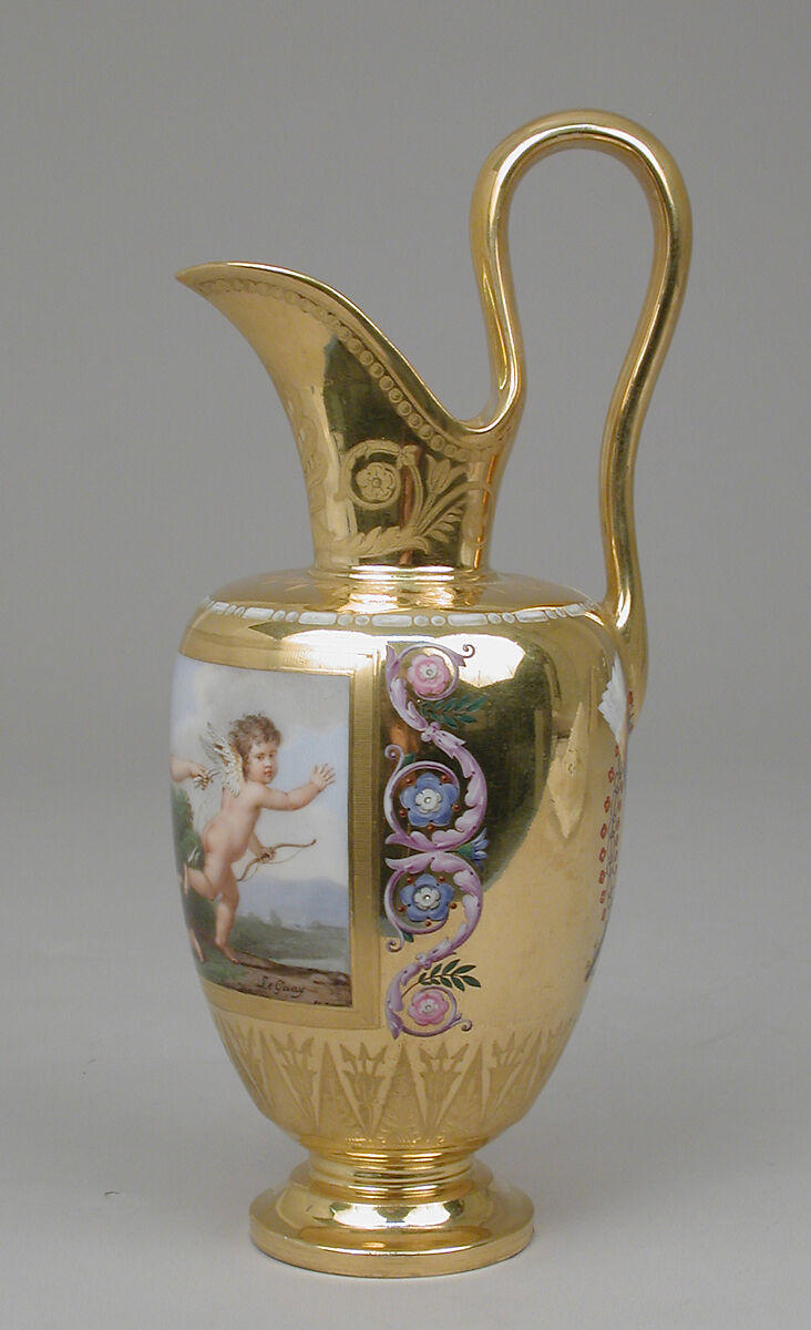 Milk jug (pot à lait Étrusque), part of Breakfast Service (déjeuner), Sèvres Manufactory (French, 1740–present), Hard-paste porcelain, French, Sèvres