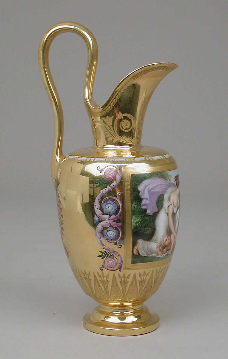 Milk jug (pot à lait Étrusque), part of Breakfast Service (déjeuner), Sèvres Manufactory (French, 1740–present), Hard-paste porcelain, French, Sèvres