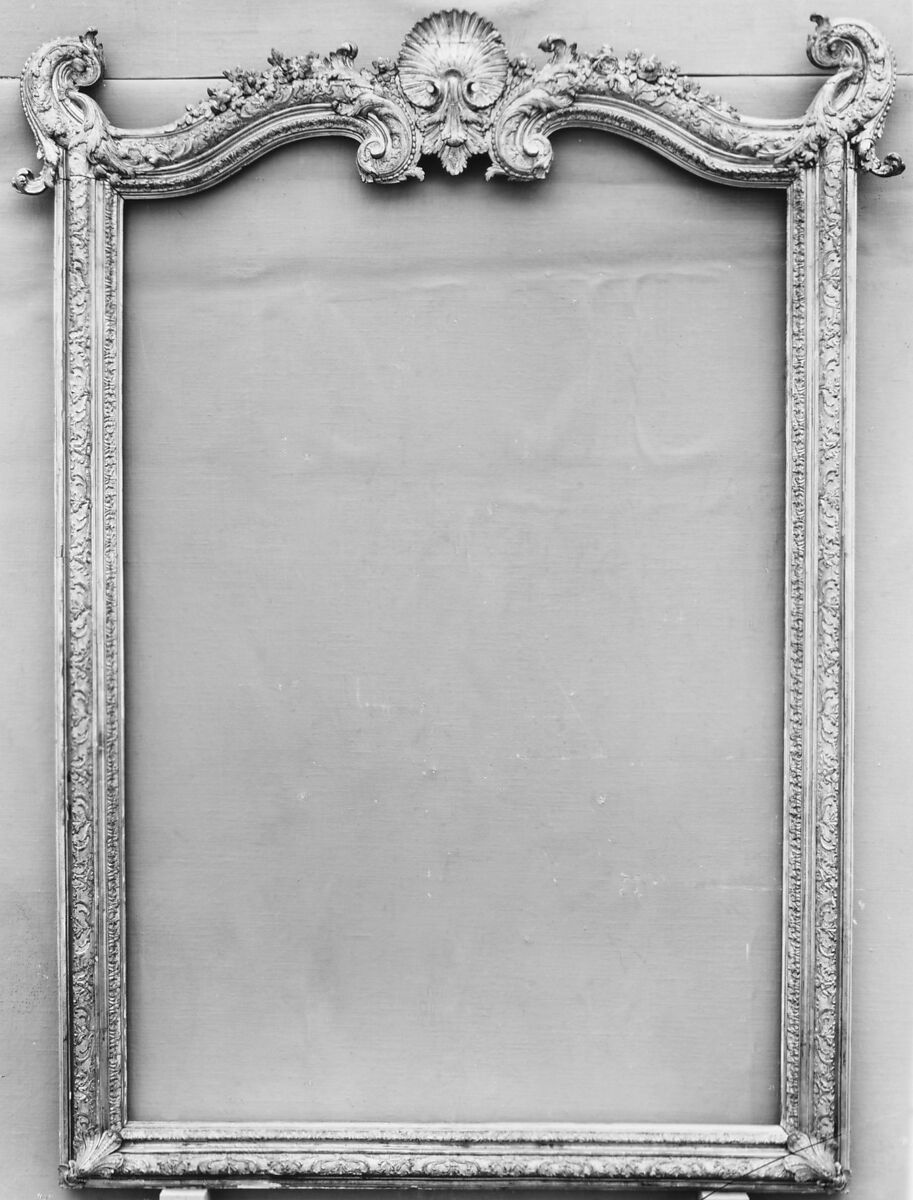 Mirror frame, Carved and gilded wood, French 