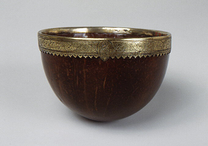 Traveling cup, Coconut with gilt-silver mount, probably Italian, Rome 