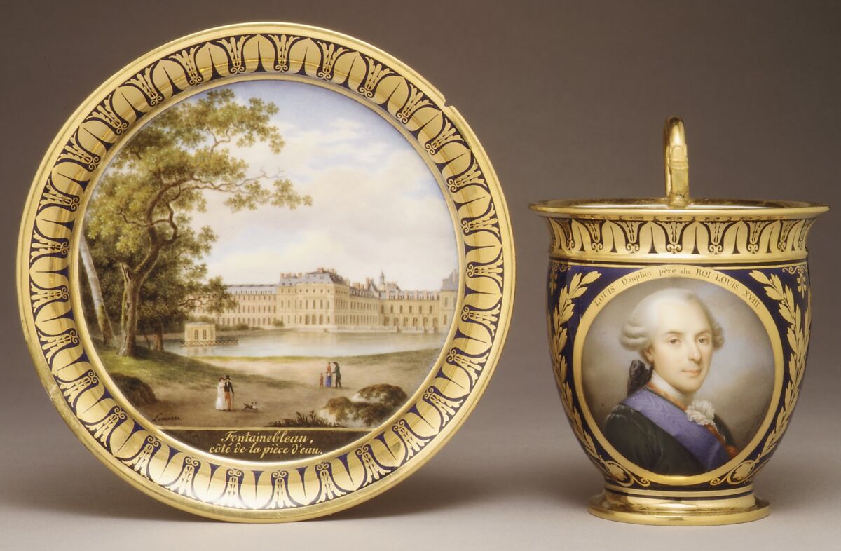 Saucer, Sèvres Manufactory (French, 1740–present), Hard-paste porcelain, French, Sèvres