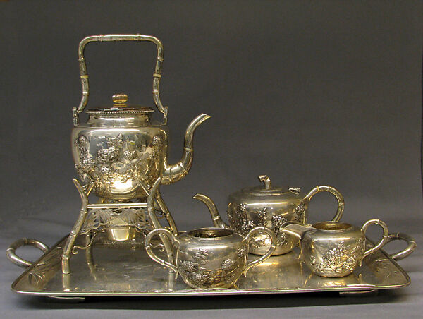 Sugar bowl, Te Chi (Chinese), Silver, Anglo-Chinese (Shanghai)