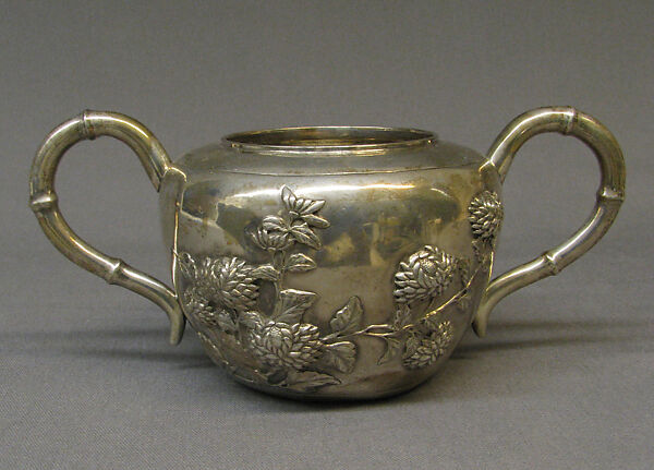 Sugar bowl, Te Chi (Chinese), Silver, Anglo-Chinese (Shanghai)