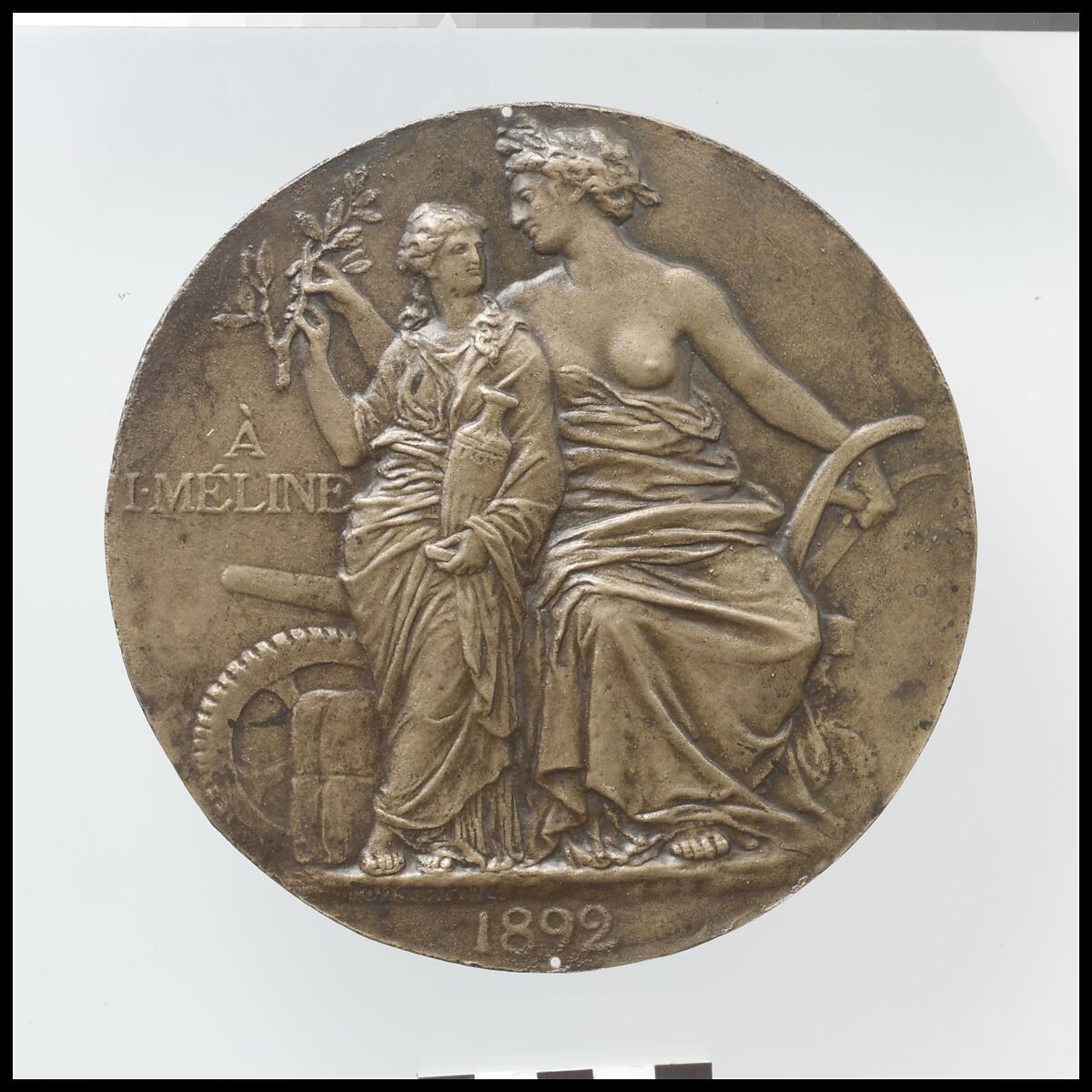 Jules Méline, Medalist: François-Joseph-Hubert Ponscarme (French, Belmont-les-Monthureaux, Vosges 1827–1903 Malakoff, Hauts-de-Seine), Bronze, French 