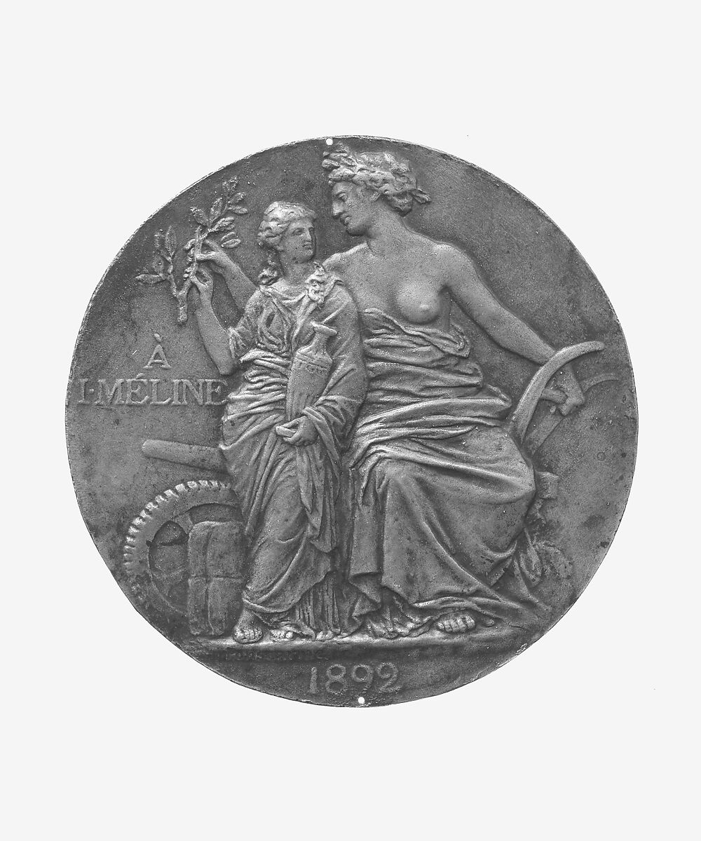 Jules Méline, Medalist: François-Joseph-Hubert Ponscarme (French, Belmont-les-Monthureaux, Vosges 1827–1903 Malakoff, Hauts-de-Seine), Bronze, French