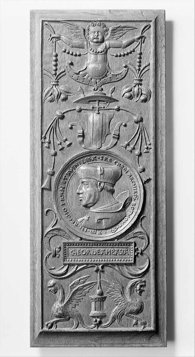 Panel (part of a set), Craftsmen supervised by Nicolas Castille (active 1503–21), Carved oak, French 