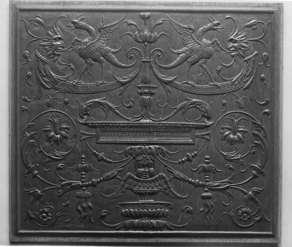 Panel (part of a set), Craftsmen supervised by Nicolas Castille (active 1503–21), Carved oak, French 