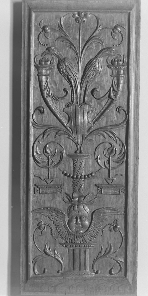 Panel (part of a set), Craftsmen supervised by Nicolas Castille (active 1503–21), Carved oak, French 