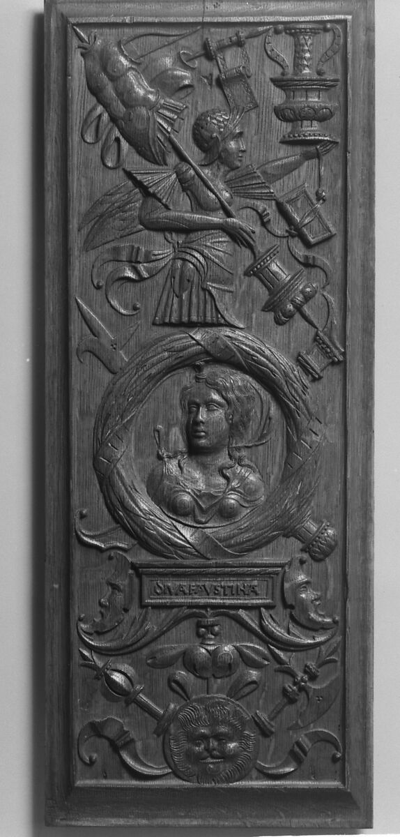 Panel (part of a set), Craftsmen supervised by Nicolas Castille (active 1503–21), Carved oak, French 