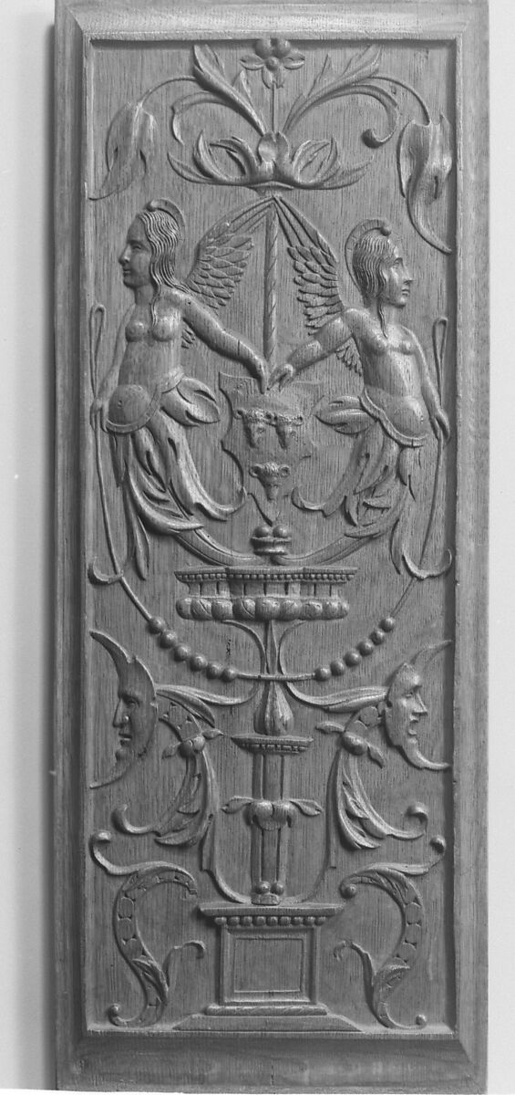 Panel (part of a set), Craftsmen supervised by Nicolas Castille (active 1503–21), Carved oak, French 