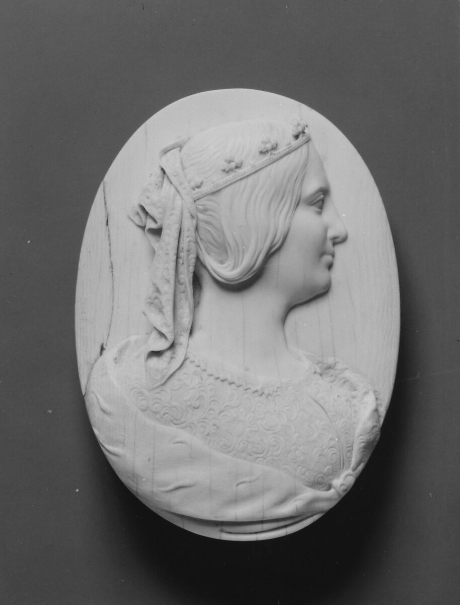 Portrait of a Lady, Norbert Michael Schrödl (Austrian, Schwechat, near Vienna 1816–1890 Dresden), Ivory, German 