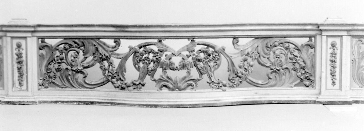 Front of balcony, Wood, polychromed and gilt, Italian, Venice
