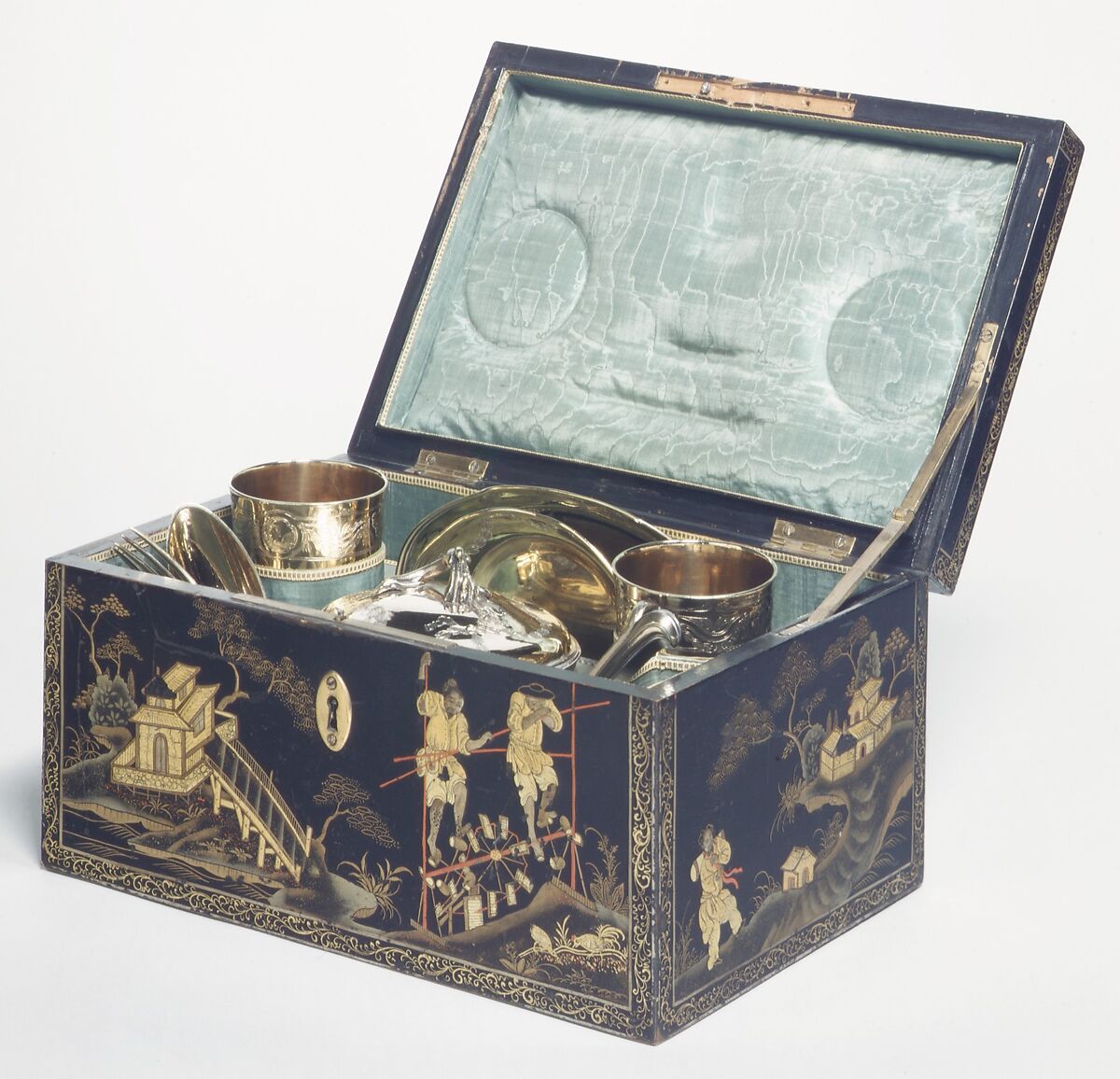 Knife, Nicolas Collier (born 1733, master 1766, recorded 1793), Silver gilt, steel, French, Paris