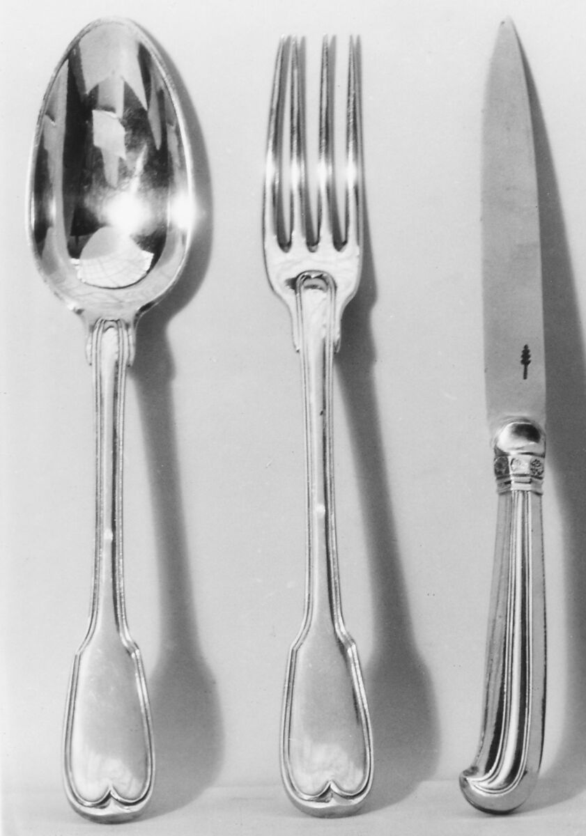 Fork, Nicolas Collier (born 1733, master 1766, recorded 1793), Silver gilt, French, Paris 