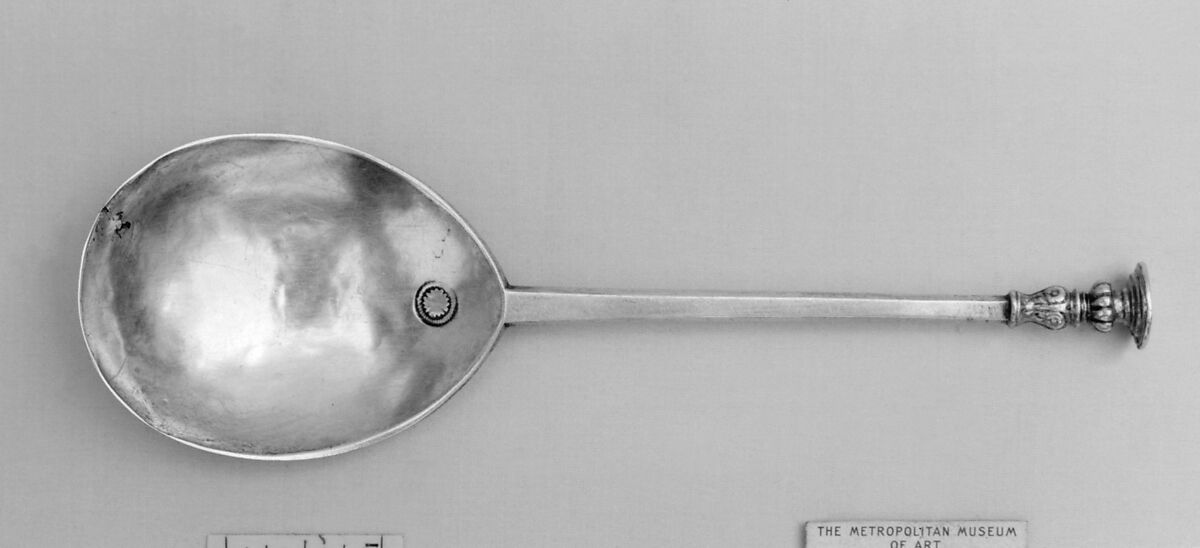 Seal-top spoon, Silver, parcel gilt, British, provincial (Ilchester) or Welsh 