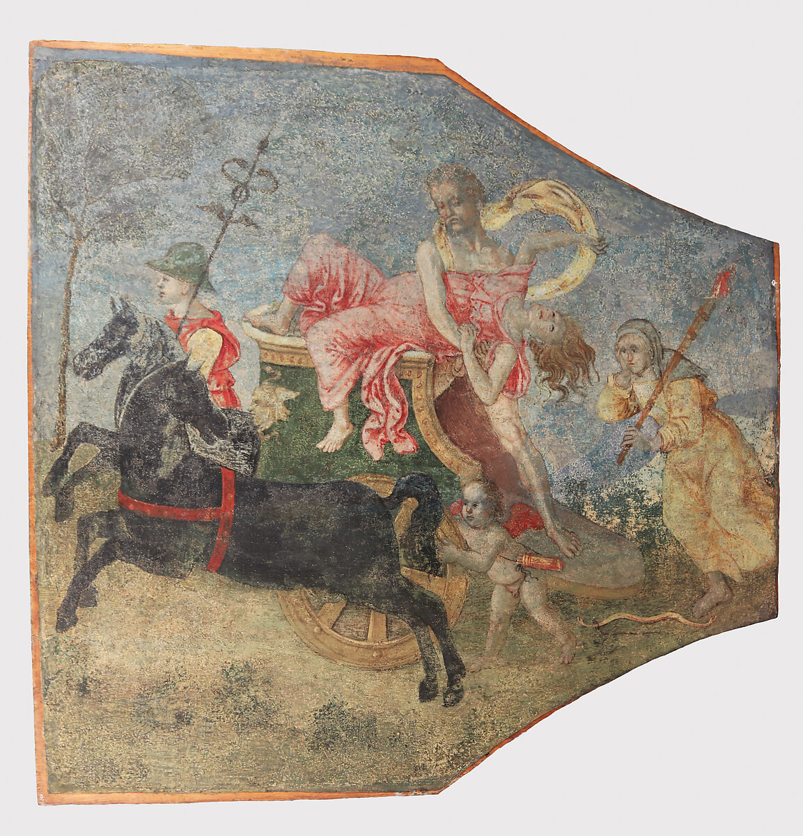 Rape of Proserpine, Pinturicchio (Italian, Perugia 1454–1513 Siena), Fresco, transferred to canvas and attached to wood panels, Italian, Umbria 