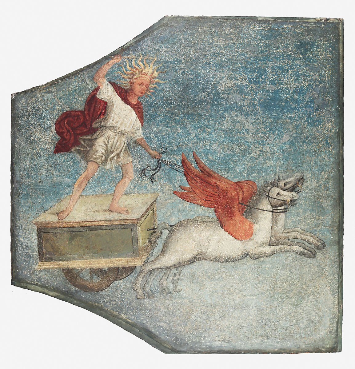 Chariot of Apollo, Pinturicchio (Italian, Perugia 1454–1513 Siena), Fresco, transferred to canvas and attached to wood panels, Italian, Umbria 