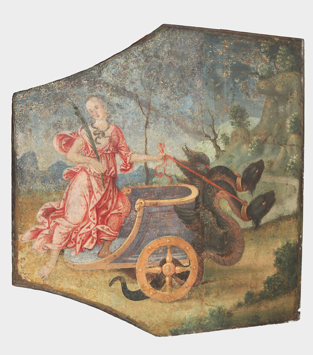 The Chariot of Ceres, Pinturicchio (Italian, Perugia 1454–1513 Siena), Fresco, transferred to canvas and attached to wood panels, Italian, Umbria 