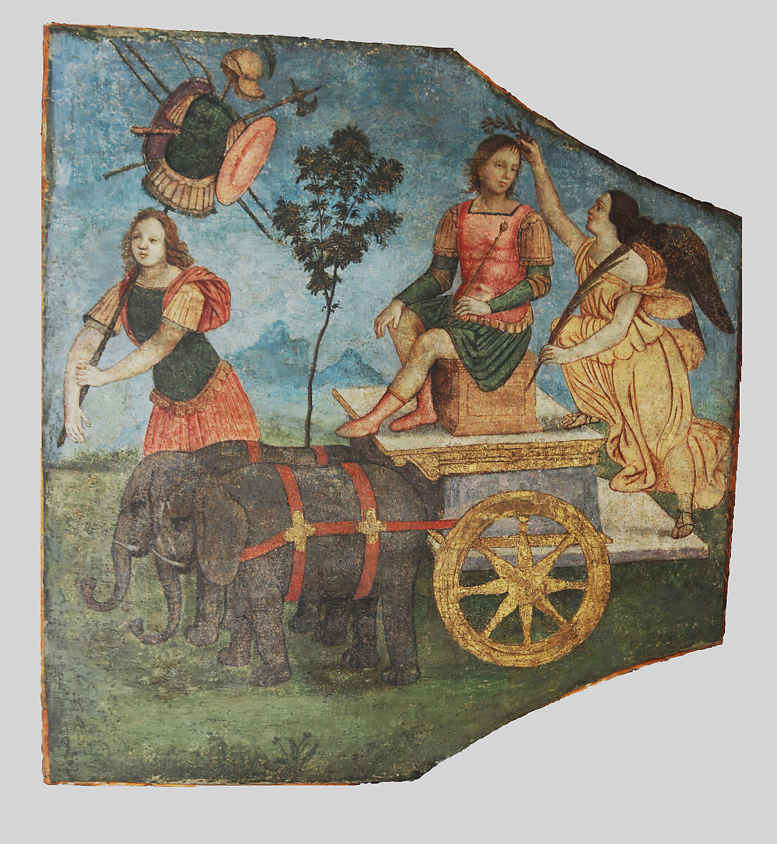Triumph of Alexander, Pinturicchio (Italian, Perugia 1454–1513 Siena), Fresco, transferred to canvas and attached to wood panels, Italian, Umbria 