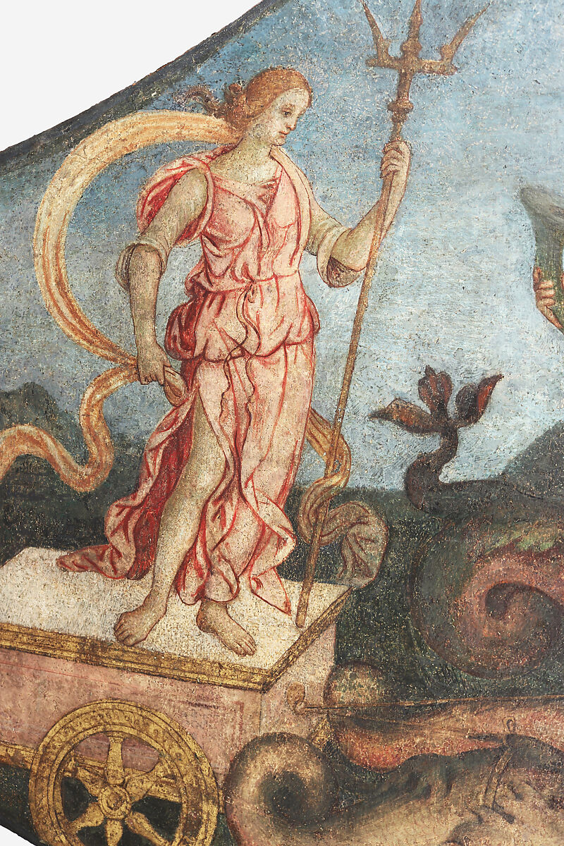 Triumph of Amphitrite, Pinturicchio (Italian, Perugia 1454–1513 Siena), Fresco, transferred to canvas and attached to wood panels, Italian, Umbria
