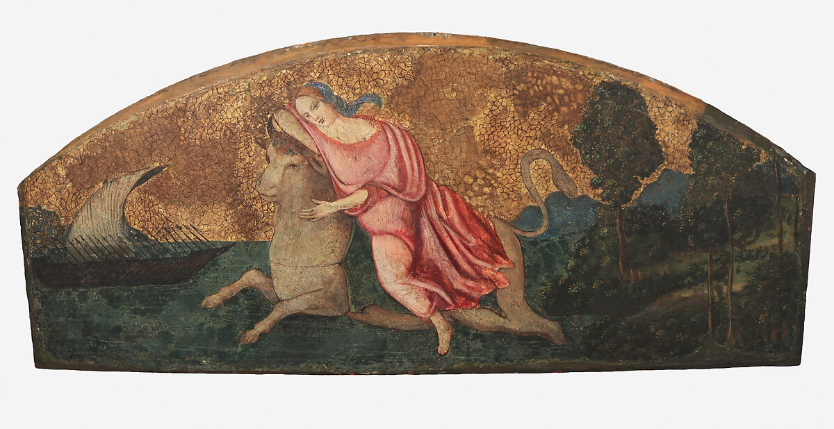 Rape of Europa, Pinturicchio (Italian, Perugia 1454–1513 Siena), Fresco, transferred to canvas and attached to wood panels, Italian, Umbria 