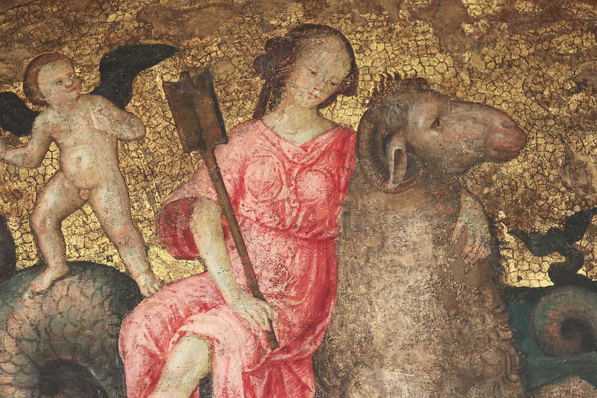 Helle on a Ram, Pinturicchio (Italian, Perugia 1454–1513 Siena), Fresco, transferred to canvas and attached to wood panels, Italian, Umbria