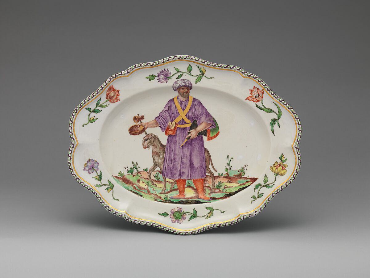 Platter (one of a set), Doccia Porcelain Manufactory (Italian, 1737–1896), Hard-paste porcelain, Italian, Florence 