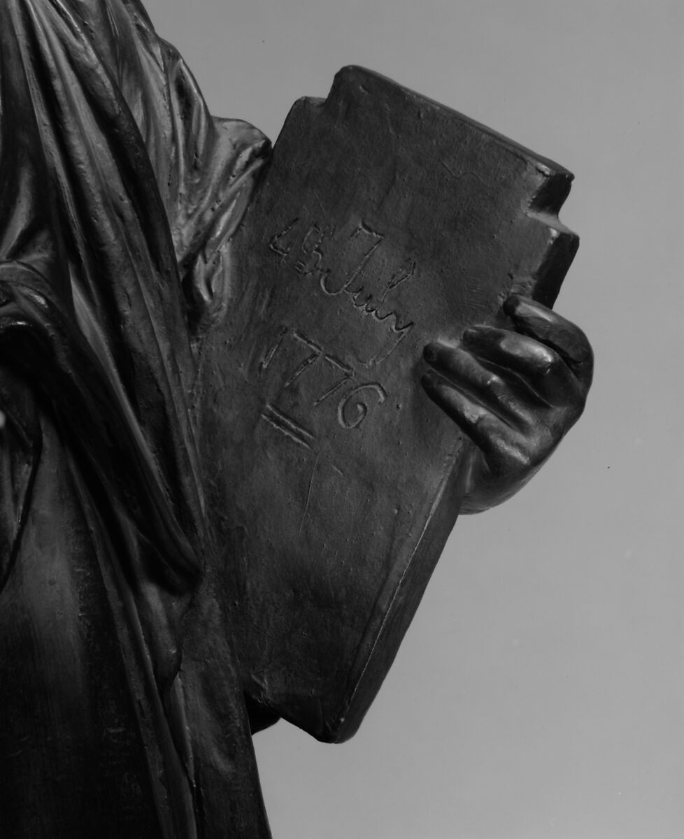 Liberty, Frédéric-Auguste Bartholdi (French, Colmar 1834–1904 Paris), Bronzed terracotta, French