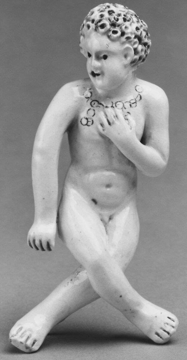Putto, Lead-glazed white pottery, French, Saint-Porchaire 