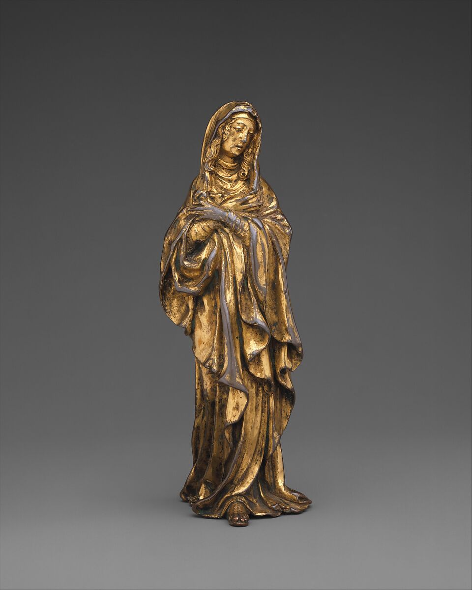The Virgin Mary, Manner of Germain Pilon (French, Paris ca. 1525–1590 Paris), Gilt bronze, French 