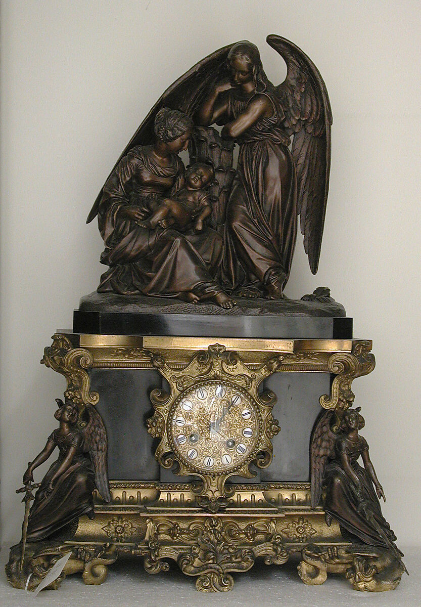 Art inspired by Mantel clock, Honoré Pons (recorded 1807–50), 1840