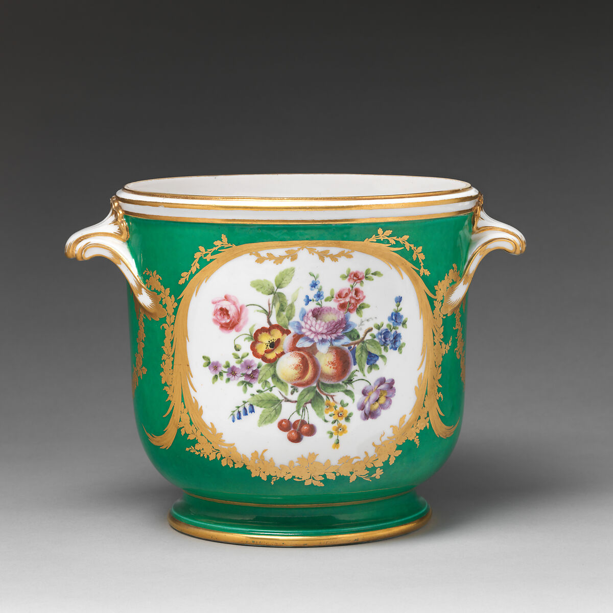 Bottle cooler (seau à bouteille) (part of a service), Sèvres Manufactory (French, 1740–present), Soft-paste porcelain, French, Sèvres 