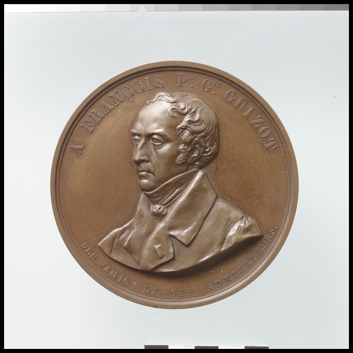 François Pierre Guillaume Guizot (1787–1874), Medalist: Jean-Jacques Feuchère (French, Paris 1807–1852 Paris), Bronze, French 