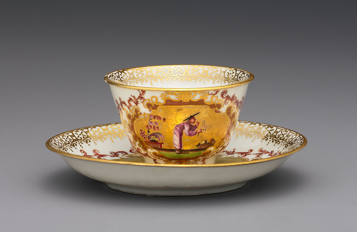 Saucer (part of a service), Meissen Manufactory (German, 1710–present), Hard-paste porcelain, German, Meissen