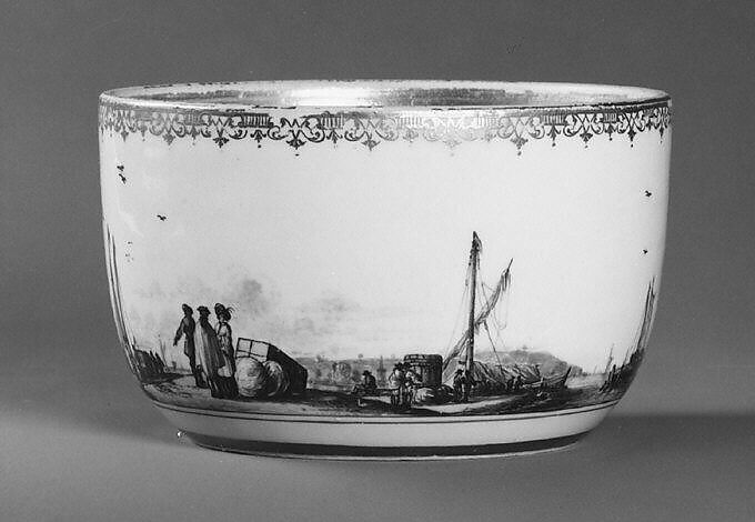 Sugar bowl with cover (part of a service), Meissen Manufactory (German, 1710–present), Hard-paste porcelain, German, Meissen