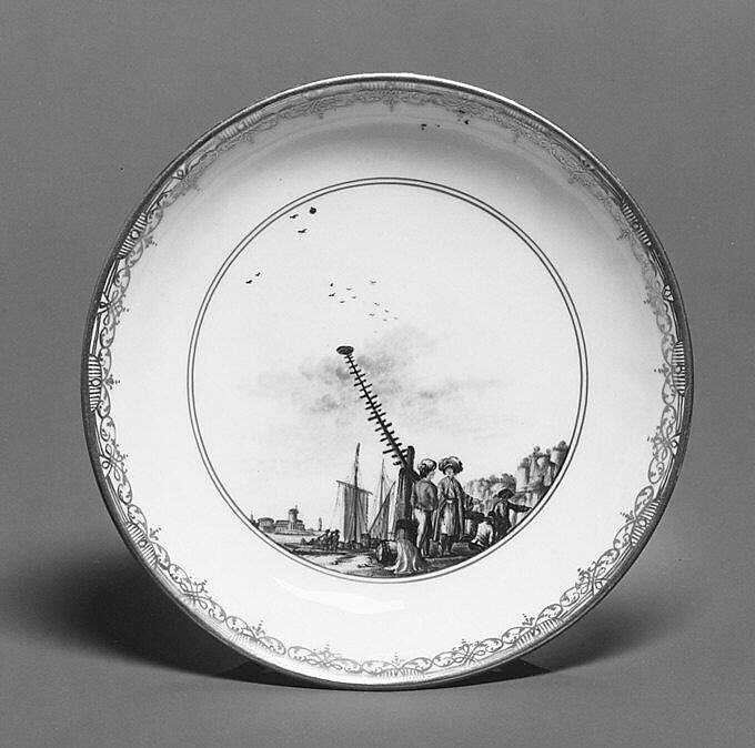 Saucer (part of a service), Meissen Manufactory (German, 1710–present), Hard-paste porcelain, German, Meissen