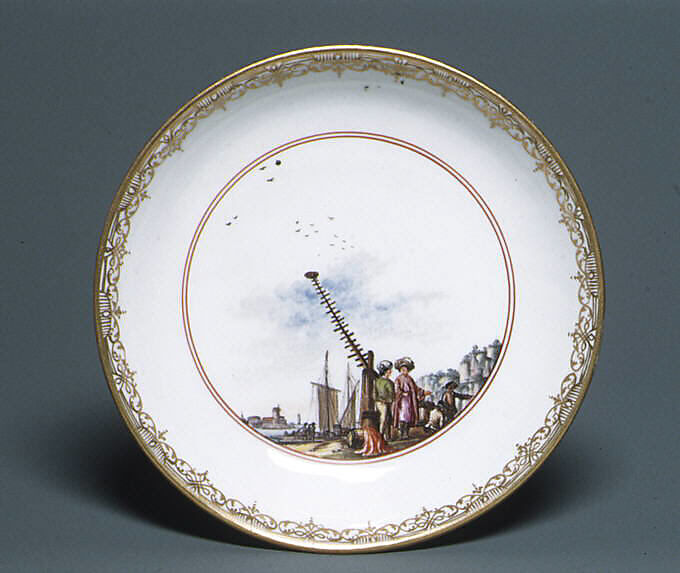 Saucer (part of a service), Meissen Manufactory (German, 1710–present), Hard-paste porcelain, German, Meissen 