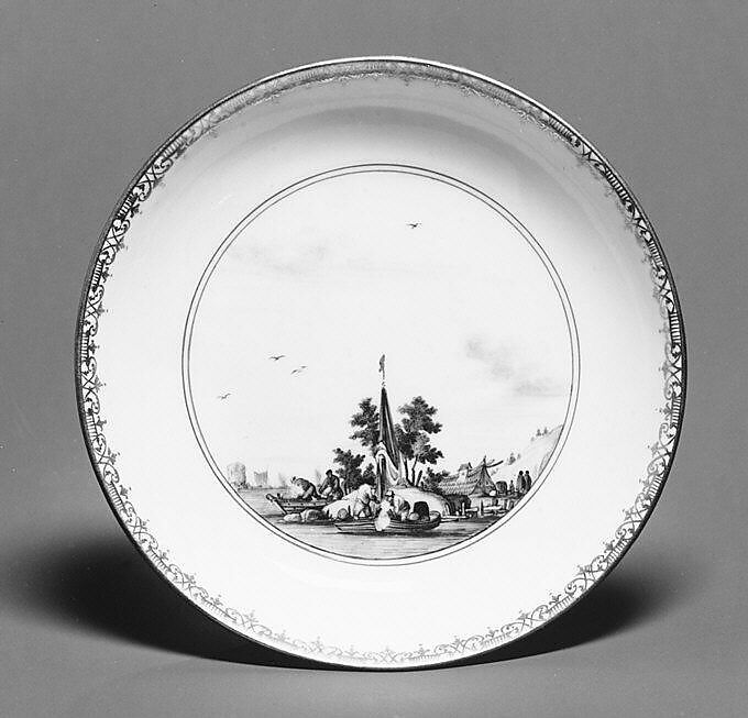 Saucer (part of a service), Meissen Manufactory (German, 1710–present), Hard-paste porcelain, German, Meissen 