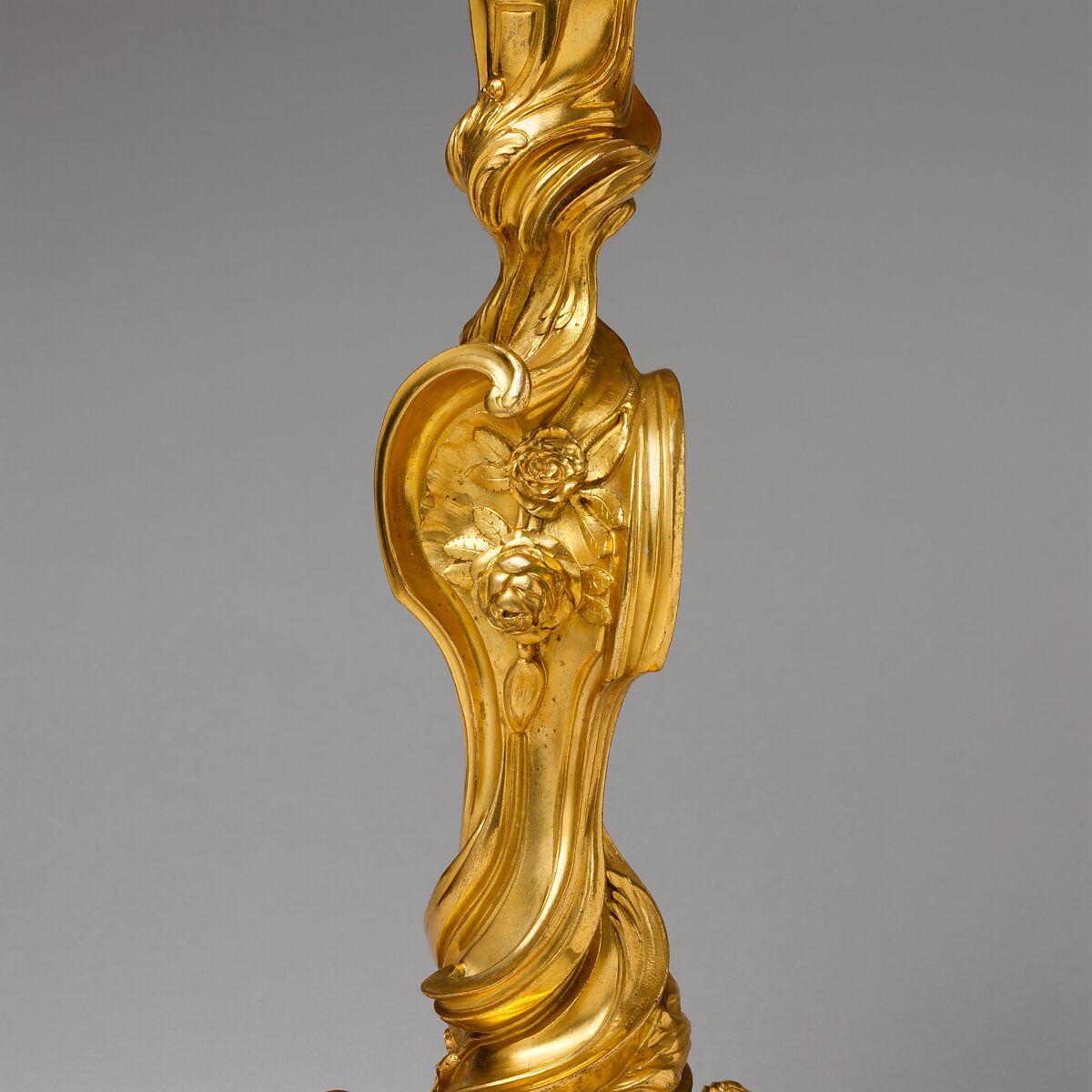 Pair of candlesticks (flambeaux or chandeliers), After designs by Juste Aurèle Meissonnier (French, Turin 1695–1750 Paris), Gilt bronze, French, Paris