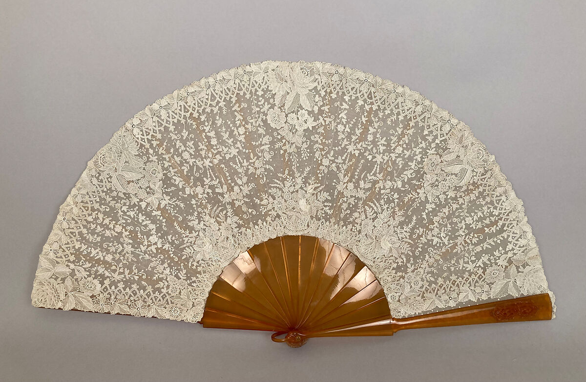 Fan, Lace, shell, French 